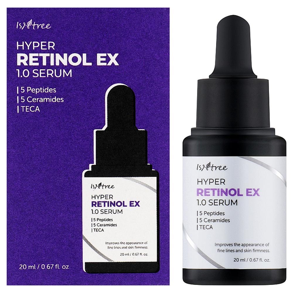 هایپر-سرم-رتینول-ضد-چروک-و-تسکین-دهنده-ایزنتری-Isntree-Hyper-Retinol-EX-1.0-Serum-20ml